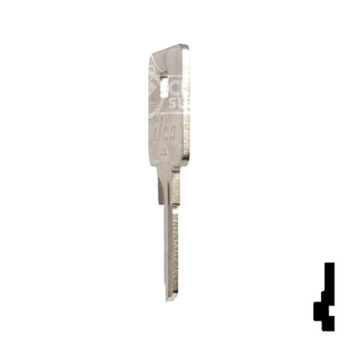 Uncut Key Blank | TriMark | 1606, TM6 RV-Motorhome Key Ilco