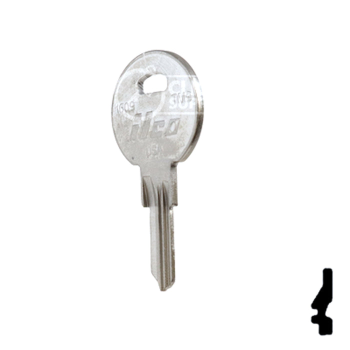 Uncut Key Blank | TriMark | 1609, TM9 RV-Motorhome Key Ilco