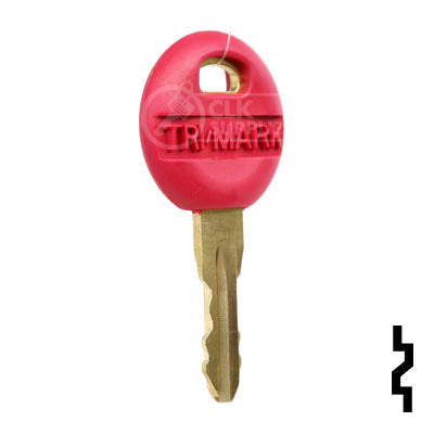 2 Custom Cut Replacement Keys For TriMark Motorhome RV – Key Codes TM101 To TM150, Silver Steel