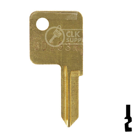 Uncut Key Blank | Trimark | BD163R RV-Motorhome Key Framon Manufacturing Company, Inc