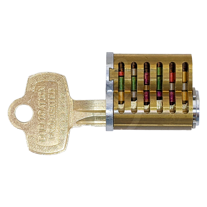 Cutaway SFIC Core with Keys | Training Pinned CNC Milled SFIC Core CLK Supplies