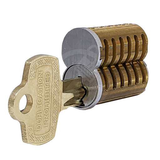 Cutaway SFIC Core with Keys | Training Pinned CNC Milled SFIC Core CLK Supplies