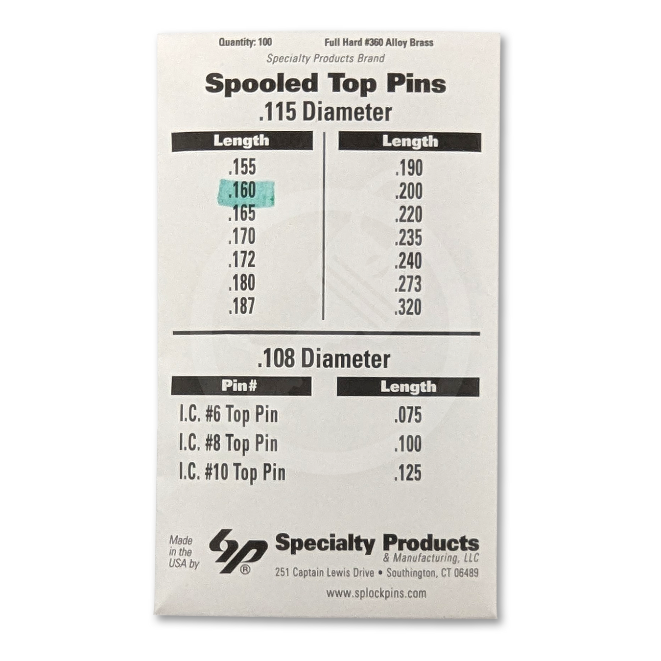 Pinning Kit - High Security