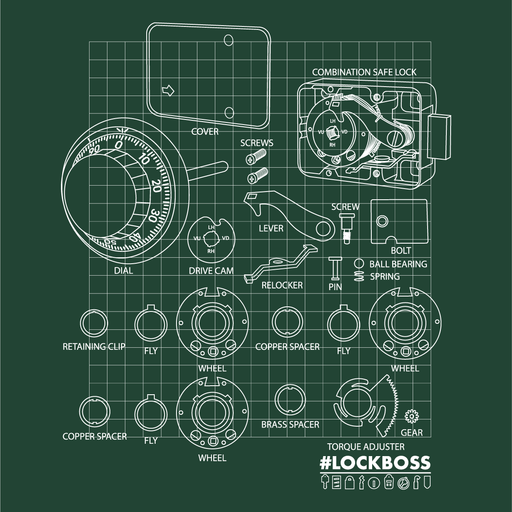 #Lockboss Dialed-In Safe Tee T-Shirt CLK Supplies