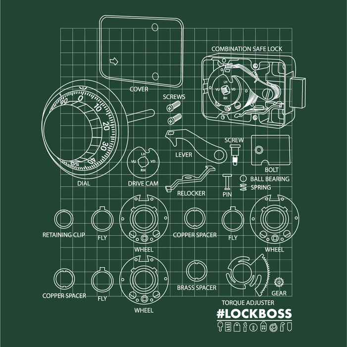 #Lockboss Dialed-In Safe Tee T-Shirt CLK Supplies
