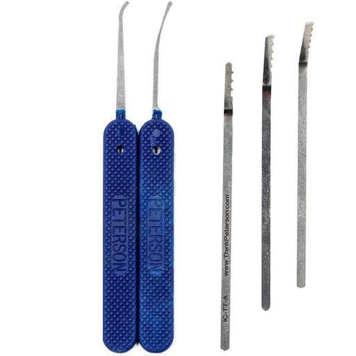 Peterson Tension Tool Set | I-Core (A+B+C with Gem and Reach) | Government Steel Tension Wrench Peterson Manufacturing
