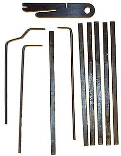 Peterson Tension Wrench  Set | Assorted U-Bend-It | Government Steel Tension Wrench Peterson Manufacturing