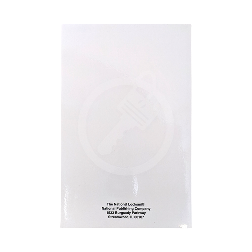 Advanced Wafer Lock Reading Book | The National Locksmith Training Material Locksmith Trainers