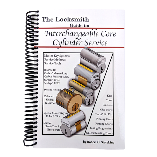 Interchangeable Core Cylinder Service Book | The National Locksmith Training Material Locksmith Trainers