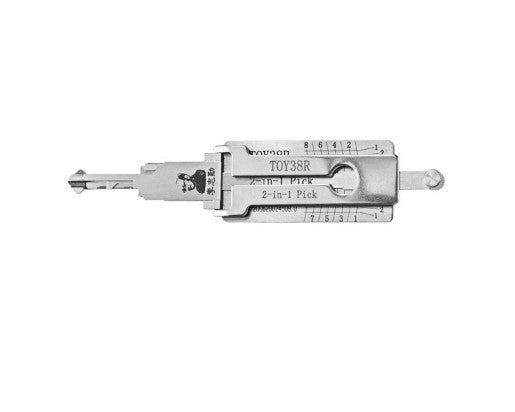 Original Lishi 2-1 Pick/Decoder for TOY38R Toyota (TR40) — CLK