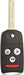 Acura 4 Button Flip Key (4B2) -By Ilco Look-Alike Replacments Ilco