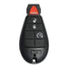 Chrysler, Dodge, and Jeep OEM Replacement FOBIK - 4 Button w/ Remote Start Chrysler FOBIK Keys Solid Keys USA