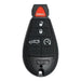 Chrysler, Dodge, and Jeep OEM Replacement FOBIK - 5 Button w/ Remote Start, Trunk Chrysler FOBIK Keys Solid Keys USA