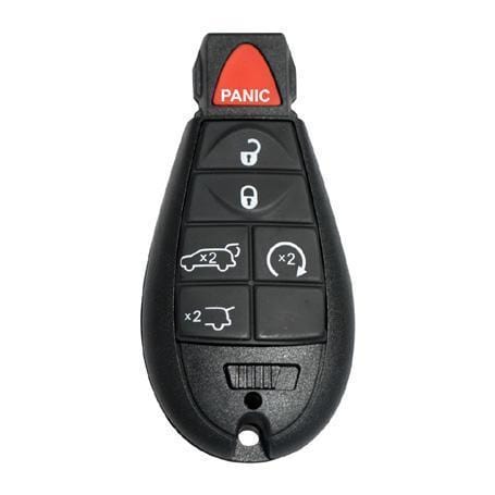 Chrysler, Dodge, and Jeep OEM Replacement FOBIK - 6 Button w/ Remote Start, Trunk, and Hatch Chrysler FOBIK Keys Solid Keys USA