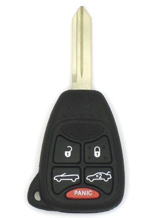 Chrysler, Dodge, and Jeep OEM Replacement Remote Key - 5 Button w/ Trunk and Convertible Chrysler Remote Keys Solid Keys USA