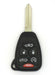 Chrysler, Dodge, and Jeep OEM Replacement Remote Key - 6 Button w/ Trunk, Remote Start, and Convertible Chrysler Remote Keys Solid Keys USA