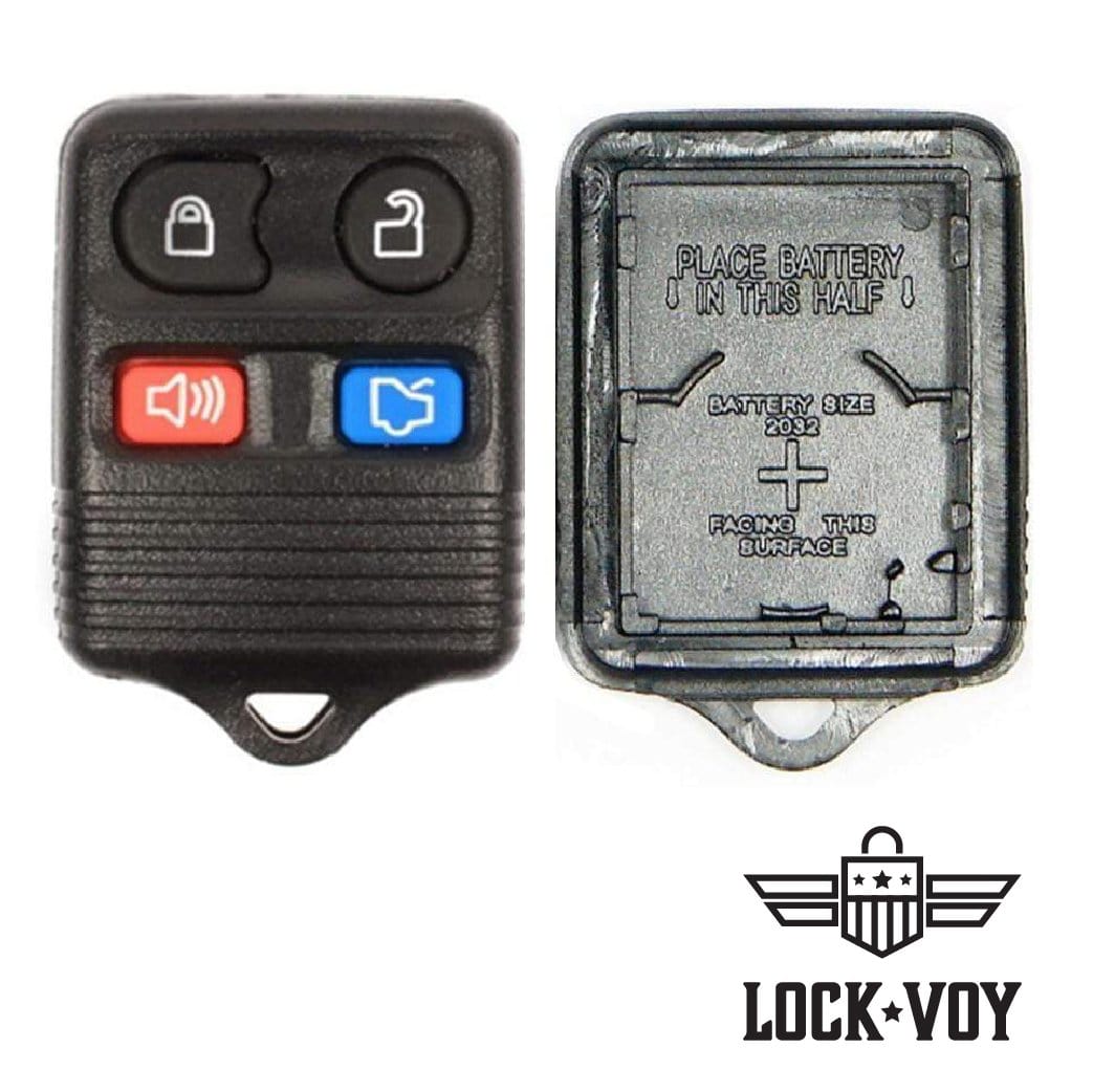 Ford,Lincoln, Mercury, Mazda 4 Button Remote SHELL — CLK Supplies