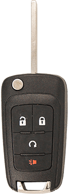 General Motors 4 Button Flip Key (4B3) - By Ilco Look-Alike Replacments Ilco