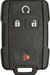 General Motors 4 Button Remote Keyless Entry (4B11) - By Ilco Look-Alike Replacments Ilco