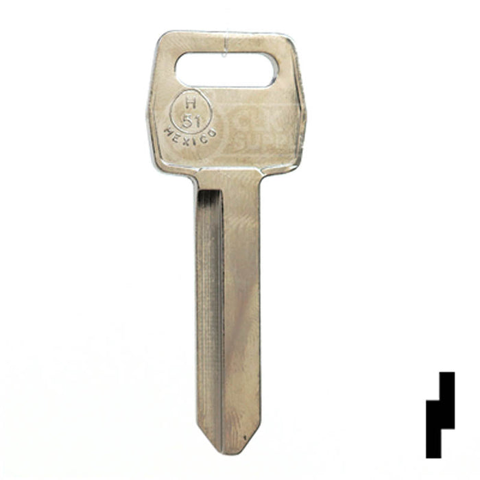 644 Marked Key Chiave Sostitutiva Strattec Find OEM Key Blank Fits 1992 1993 1994 ...