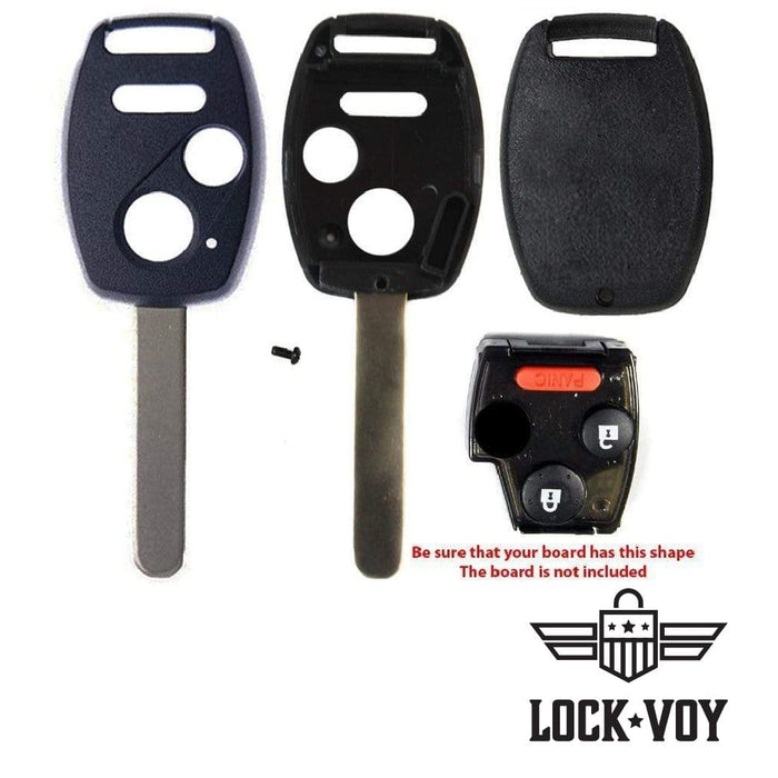 Honda 3 Button Remote Head Key Blank Shell Key Blanks LockVoy