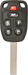 Honda 6 Button Remote Head Key (6B1) - By Ilco Look-Alike Replacments Ilco