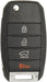 Kia 4 Button 4D60 Flip Key (4B3) - By Ilco Look-Alike Replacments Ilco