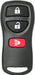 Nissan 3 Button Remote Keyless Entry (3B1) - By Ilco Look-Alike Replacments Ilco