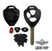 Toyota 3 Button Crown Remote Head Key Shell Key Blanks LockVoy