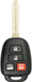Toyota 4 Button Remote Head Key (G Transp.) (4BG) - By Ilco Look-Alike Replacments Ilco