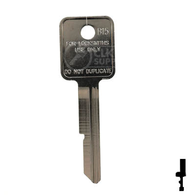 Uncut Key Blank | B15 | GM Key