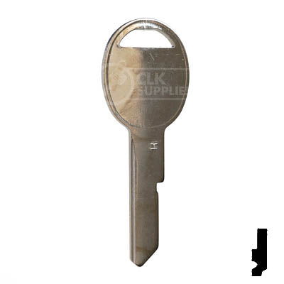 OEM STRATTEC Pontiac GM Logo Door/Trunk Key Blank - Uncut B45P B45-P 595198