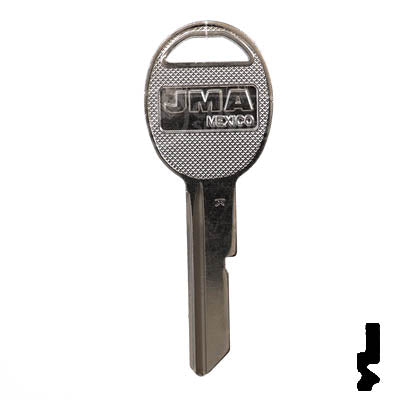 Uncut Key Blank | B47 "K", S1098K | GM Key Automotive Key JMA USA
