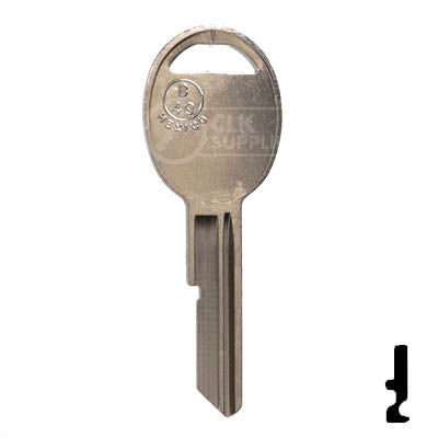 Uncut Key Blank | B49 "B", S1098B | GM Key
