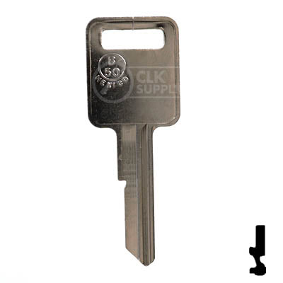 Uncut Key Blank | B50 "C", P1098C | GM Key