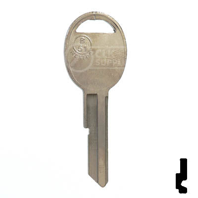 Uncut Key Blank | B51 "D", S1098D  | GM Key