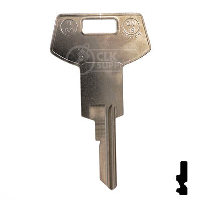 Uncut Key Blank | B64, P1098WC | GM Key Automotive Key JMA USA