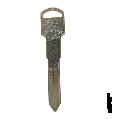 Uncut Key Blank | B86, P1106 | GM Key