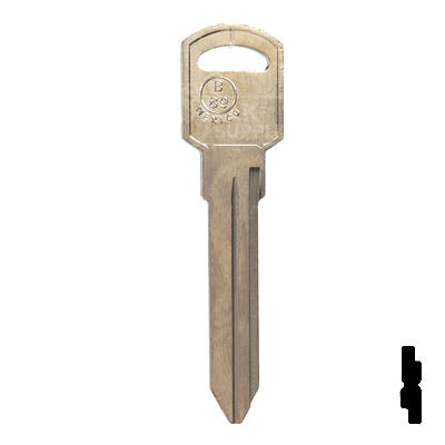 Uncut Key Blank | B89, P1107 | GM Key