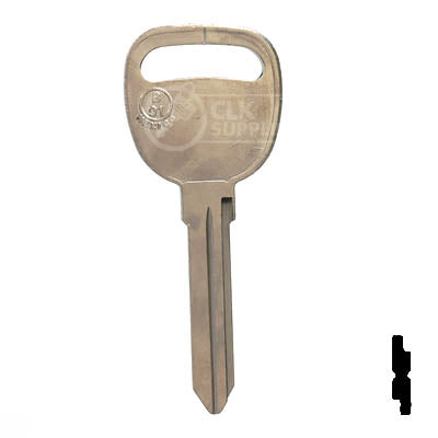 Uncut Key Blank | B91, P1111 | GM Key Automotive Key JMA USA