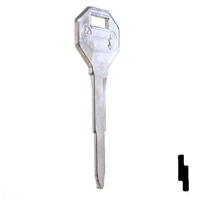Uncut Key Blank | Mitsubishi | X121, DC3 Automotive Key JMA USA