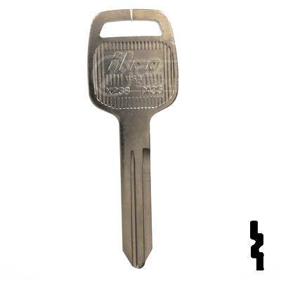 Uncut Key Blank | Nissan | DA35, X238