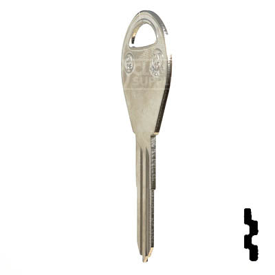 Uncut Key Blank | Nissan | X243 ( DA38 ) Automotive Key JMA USA