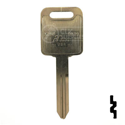 Uncut Key Blank | Nissan | X268 ( DA39 )