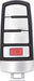 Volkswagen 4 Button Remote Slot Key (4B1) - By Ilco Look-Alike Replacments Ilco