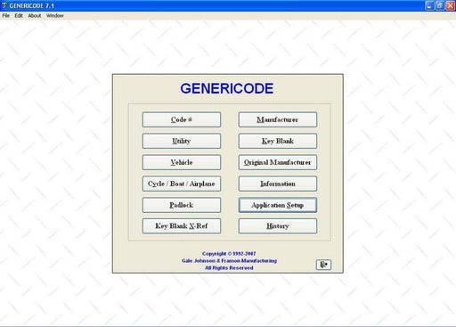 Genericode™ Locksmith Software - Special Offer Code Software Framon