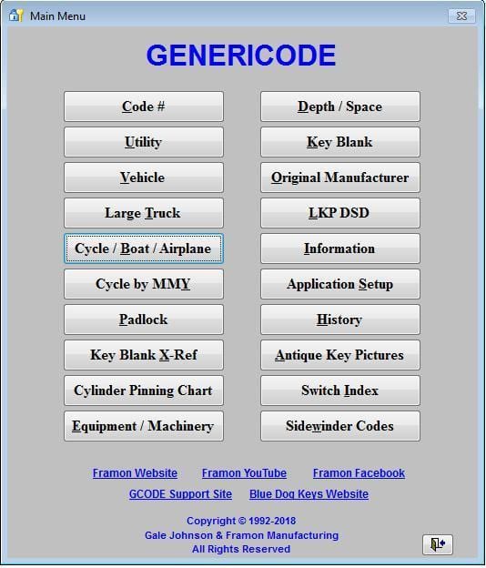 Genericode™ Locksmith Software Update 2022