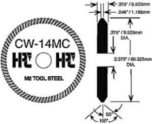 HPC Key Machine Cutter Wheel ( CW-14MC ) Key Machines & Parts Hudson-ESP-HPC