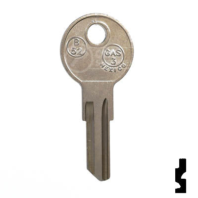 Uncut Key Blank | Gas Cap | B52, 1098GX — CLK Supplies