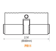 Double Sided Profile Cylinder Schlage Keyway 26D Euro Profile Cylinder GMS Industries